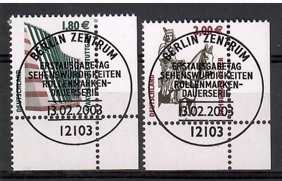 Znaczek Niemcy 2003 Mi abo 2313-2314 Stemplowane
