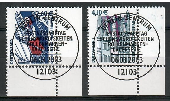 Znaczek Niemcy 2003 Mi abo 2322-2323 Stemplowane