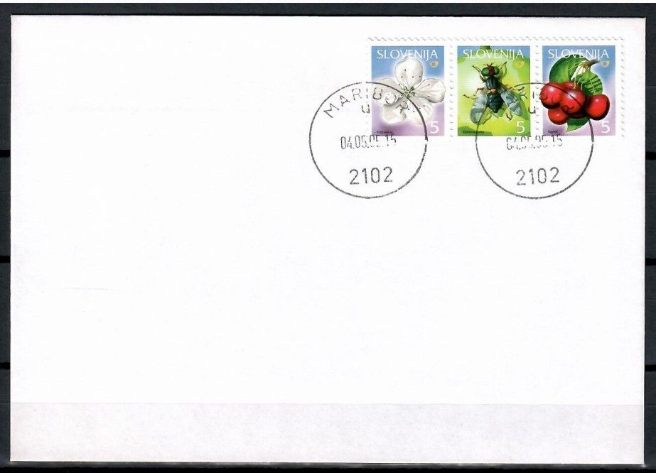 Znaczek Słowenia 2005 Mi 524-526 FDC