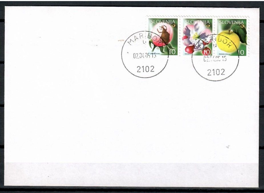 Znaczek Słowenia 2005 Mi 527-529 FDC
