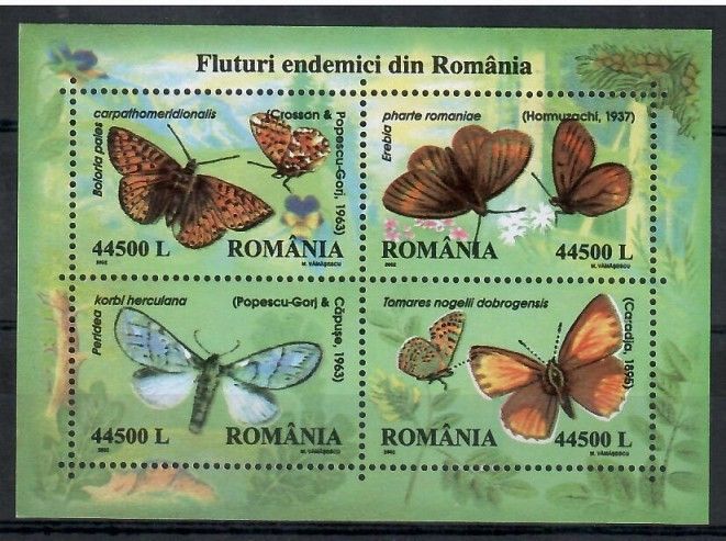 Znaczek Rumunia 2002 Mi bl 322 Czyste **
