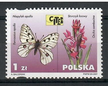 Znaczek Polska 2001 Mi 3897 Fi 3747 Czyste **