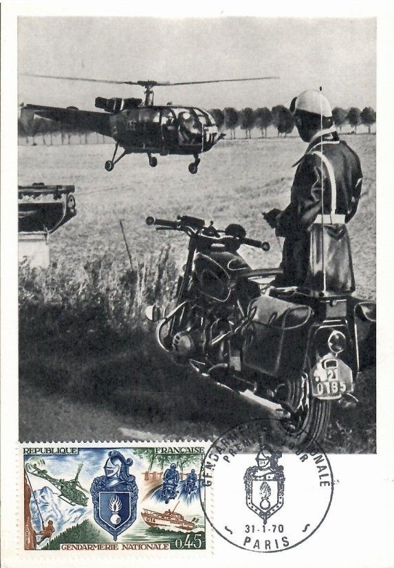 Znaczek Francja 1970 Mi 1695 Karta Max