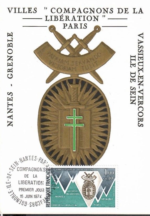 Znaczek Francja 1974 Mi 1880 Karta Max