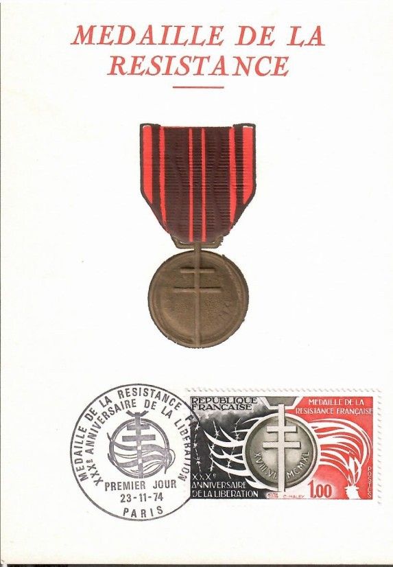 Znaczek Francja 1974 Mi 1897 Karta Max