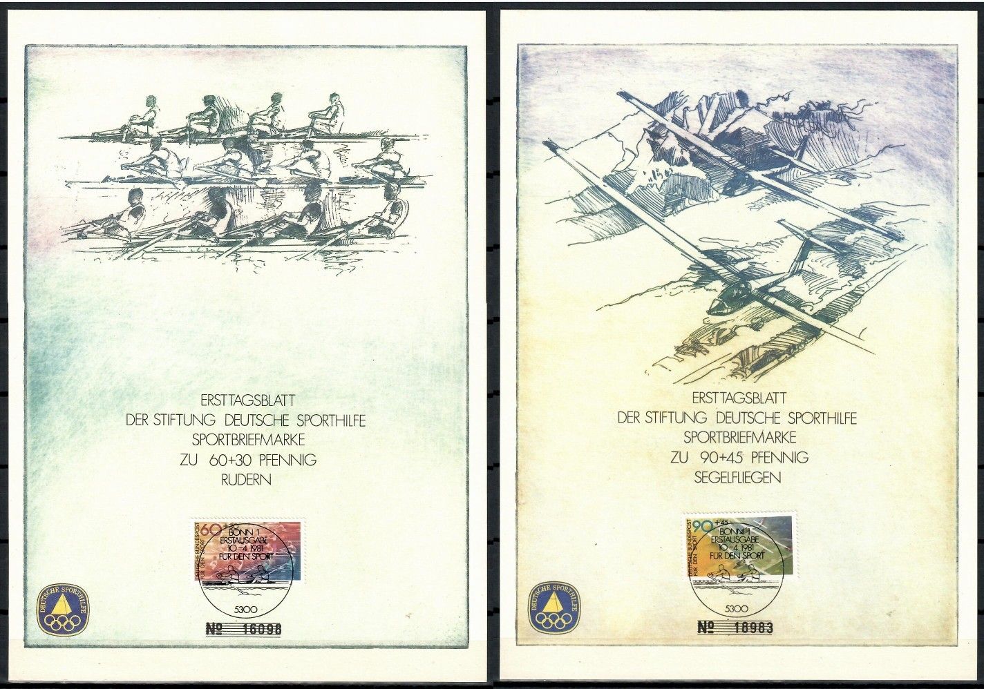 Znaczek Niemcy 1981 Mi kar 1094-1095 Inne