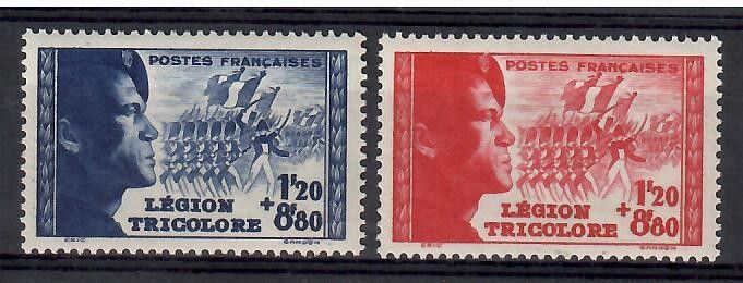 Znaczek Francja 1942 Mi 576-577 Czyste **
