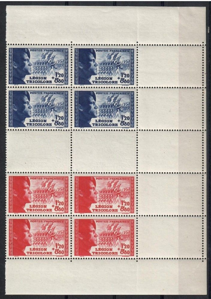 Znaczek Francja 1942 Mi 576-577 Czyste **