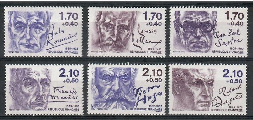 Znaczek Francja 1985 Mi 2484-2489 Czyste **
