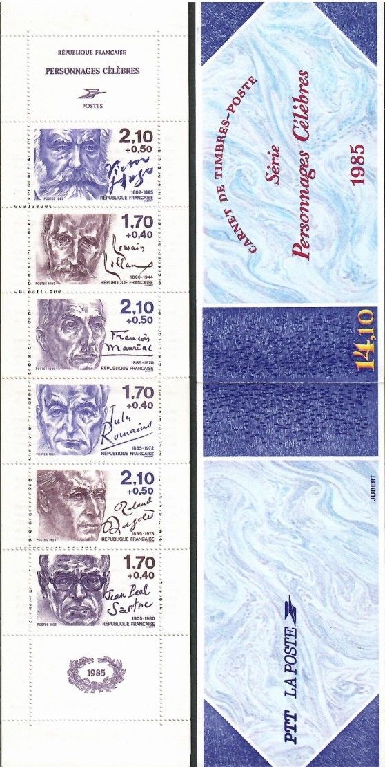 Znaczek Francja 1985 Mi mh 2 Czyste **