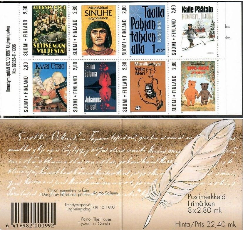 Znaczek Finlandia 1997 Mi mh 49 Czyste **
