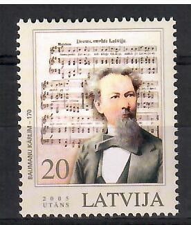 Znaczek Łotwa 2005 Mi 637 Czyste **