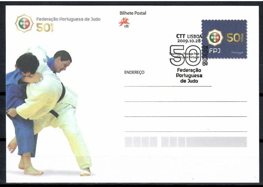 Znaczek Portugalia 2009 Mi Cp 2009 Całostka pocztowa