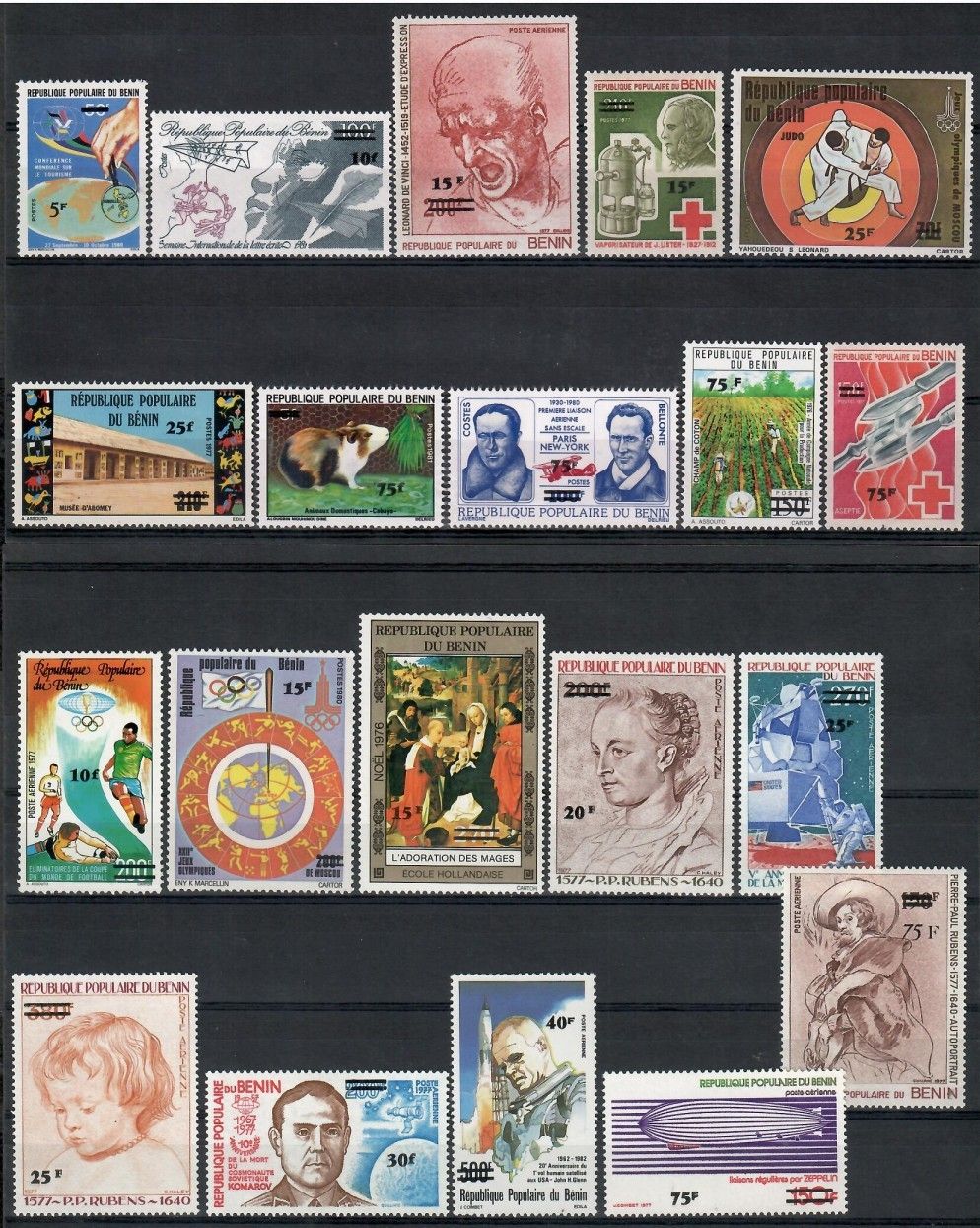 Znaczek Benin 1983 Mi 327-346 Czyste **