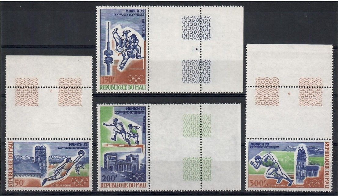 Znaczek Mali 1972 Mi 316-319 Czyste **