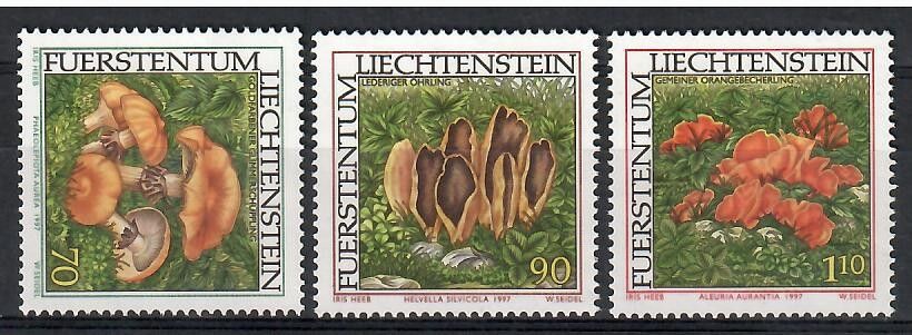 Znaczek Liechtenstein 1997 Mi 1152-1154 Czyste **