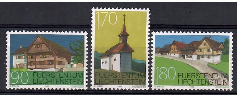 Znaczek Liechtenstein 1998 Mi 1186-1188 Czyste **