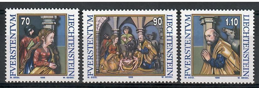 Znaczek Liechtenstein 1998 Mi 1183-1185 Czyste **