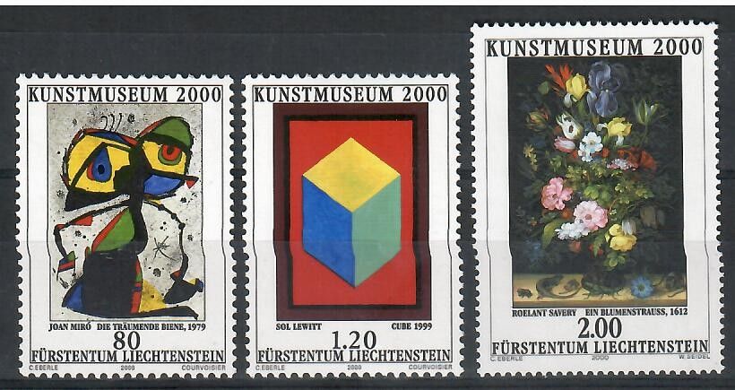 Znaczek Liechtenstein 2000 Mi 1245-1247 Czyste **