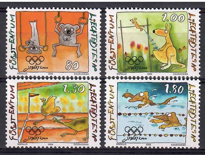 Znaczek Liechtenstein 2000 Mi 1241-1244 Czyste **