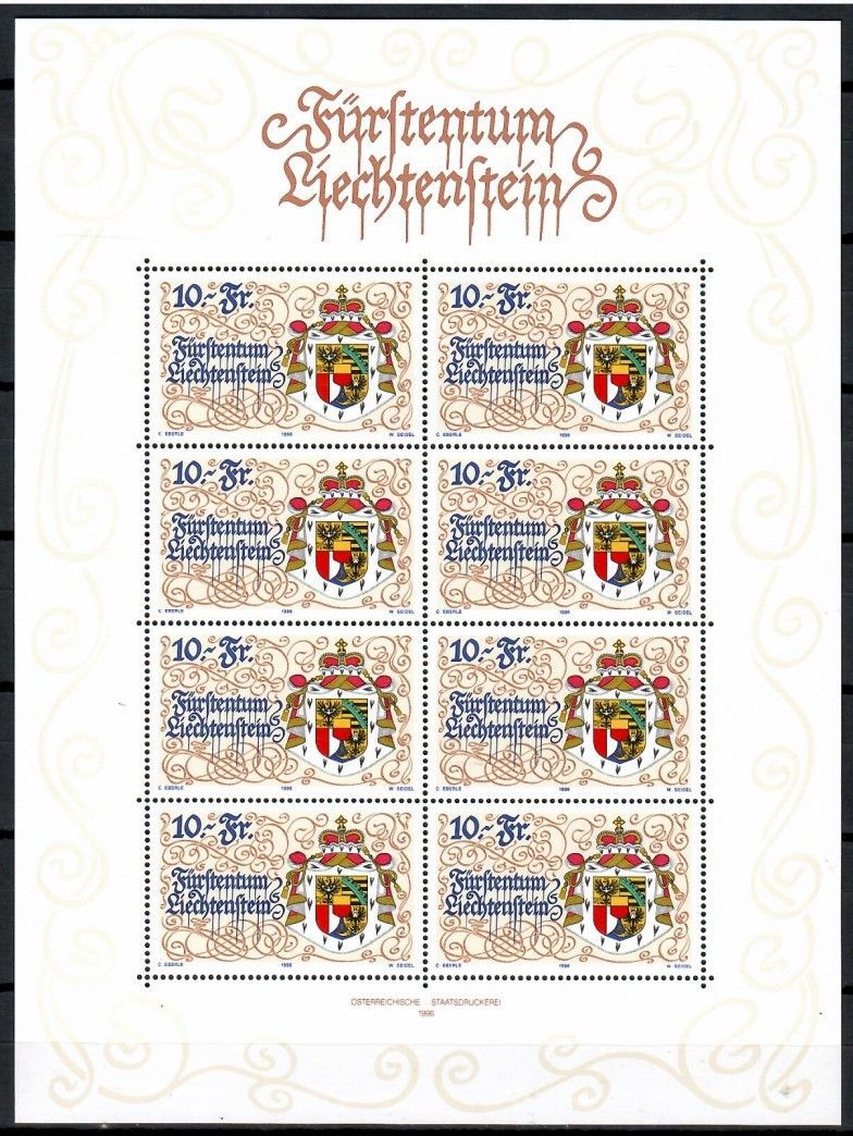 Znaczek Liechtenstein 1996 Mi ark 1136 Czyste **
