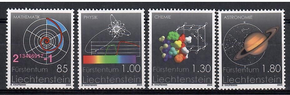 Znaczek Liechtenstein 2004 Mi 1357-1360 Czyste **