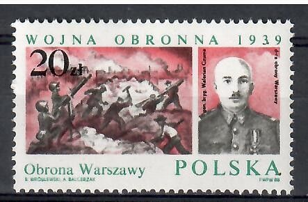 Znaczek Polska 1988 Mi 3160B2 Fi 3013B2 Czyste **