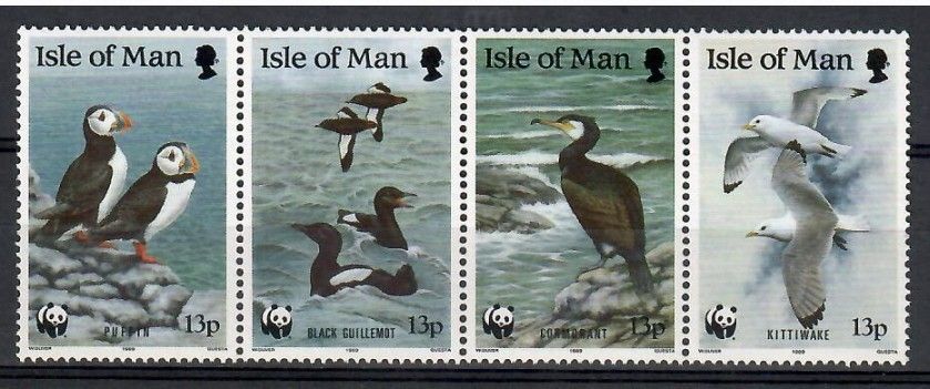 Znaczek Wyspa Man 1989 Mi 408-411 Czyste **