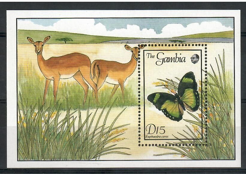 Znaczek Gambia 1989 Mi bl 66 Czyste **