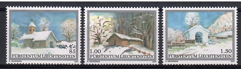 Znaczek Liechtenstein 2007 Mi 1461-1463 Czyste **