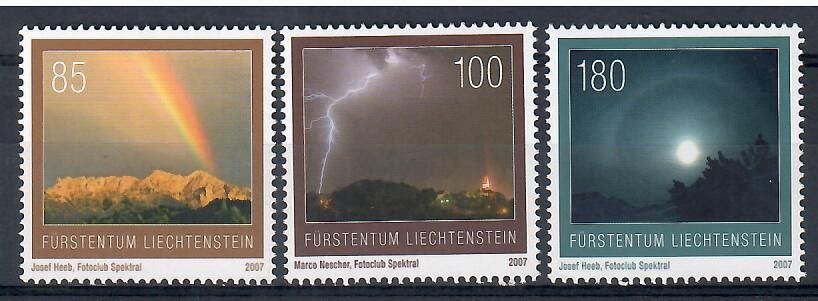 Znaczek Liechtenstein 2007 Mi 1464-1466 Czyste **