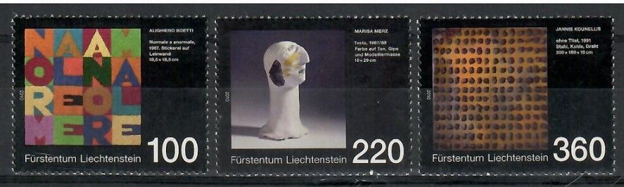 Znaczek Liechtenstein 2010 Mi 1574-1576 Czyste **