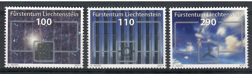 Znaczek Liechtenstein 2011 Mi 1585-1587 Czyste **
