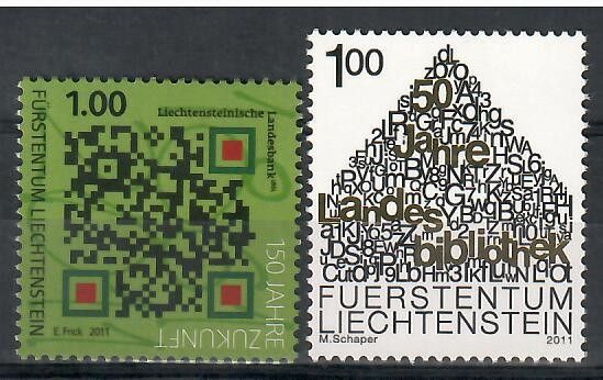 Znaczek Liechtenstein 2011 Mi 1580-1581 Czyste **