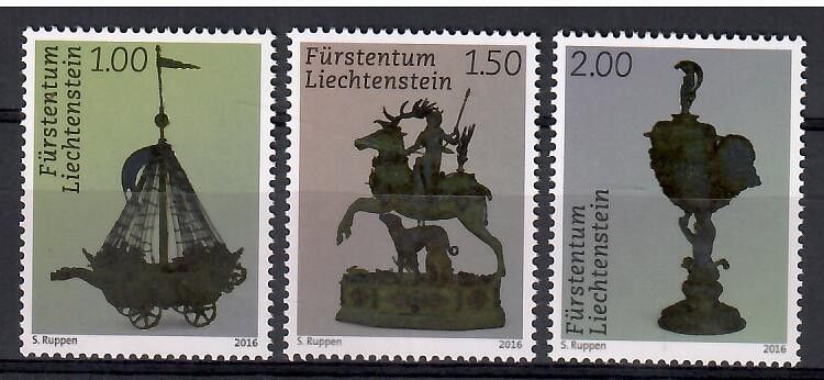 Znaczek Liechtenstein 2016 Mi 1803-1805 Czyste **