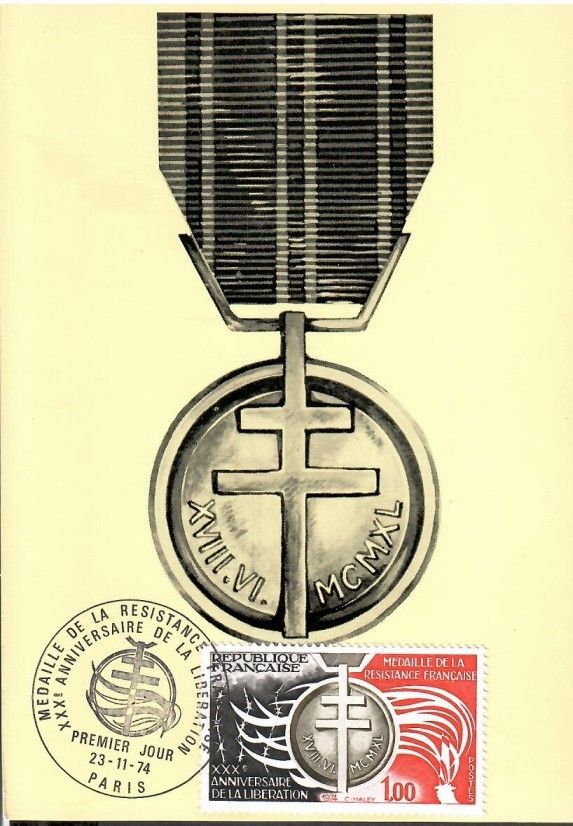 Znaczek Francja 1974 Mi 1897 Karta Max