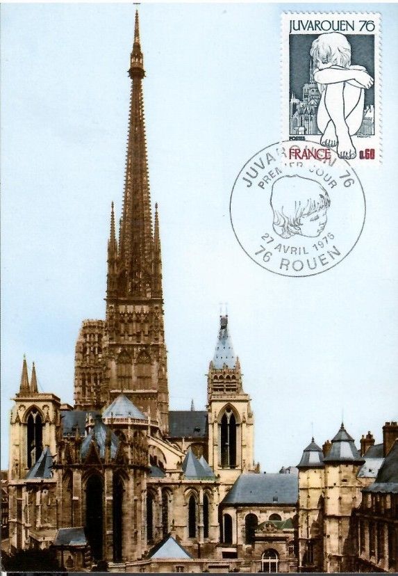 Znaczek Francja 1976 Mi 1960 Karta Max