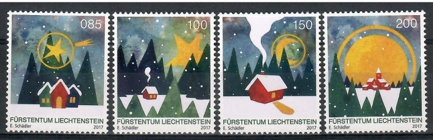 Znaczek Liechtenstein 2017 Mi 1879-1882 Czyste **