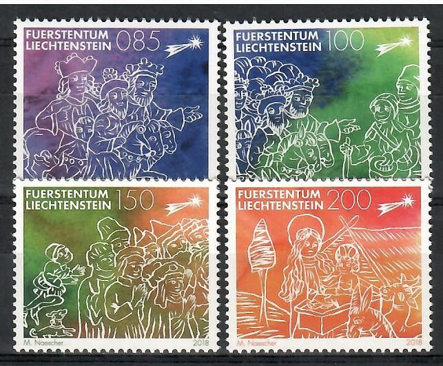 Znaczek Liechtenstein 2018 Mi 1927-1930 Czyste **