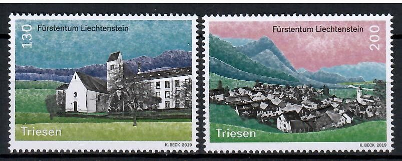 Znaczek Liechtenstein 2019 Mi 1957-1958 Czyste **