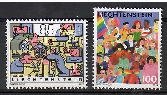 Znaczek Liechtenstein 2019 Mi 1967-1968 Czyste **