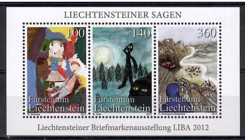 Znaczek Liechtenstein 2012 Mi bl 23 Czyste **