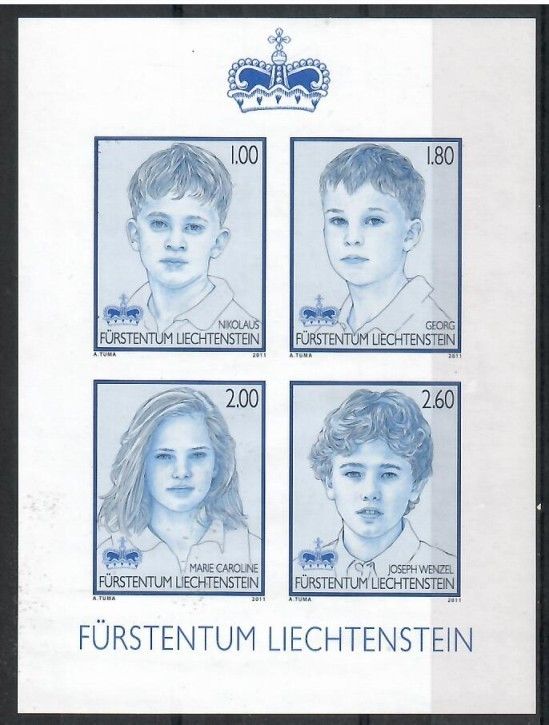 Znaczek Liechtenstein 2011 Mi ND bl 20 Czyste **