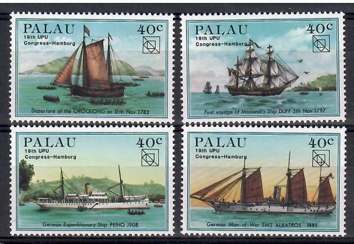 Znaczek Palau 1984 Mi 51-54 Czyste **