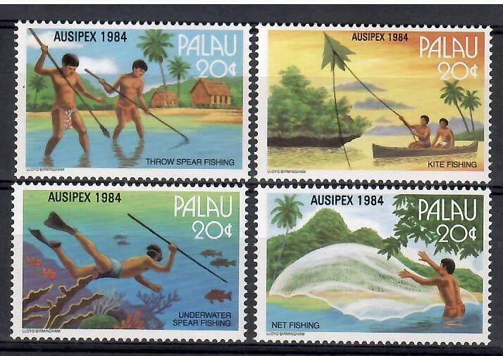 Znaczek Palau 1984 Mi 55-58 Czyste **