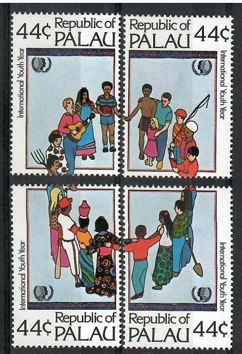 Znaczek Palau 1985 Mi 80-83 Czyste **