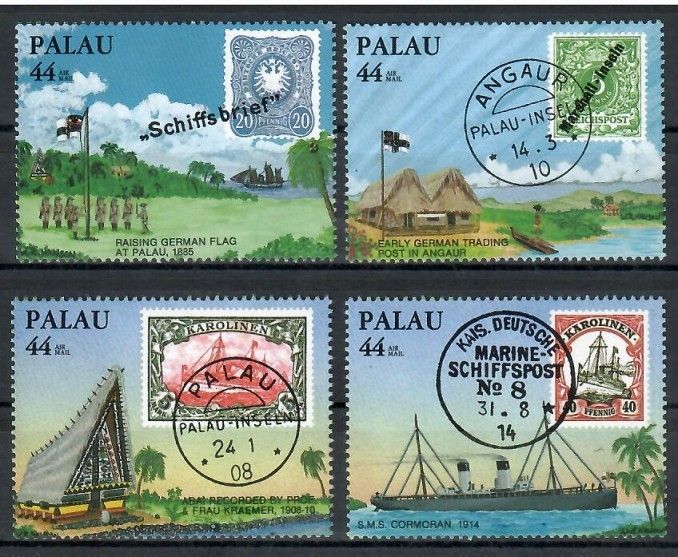 Znaczek Palau 1985 Mi 84-87 Czyste **