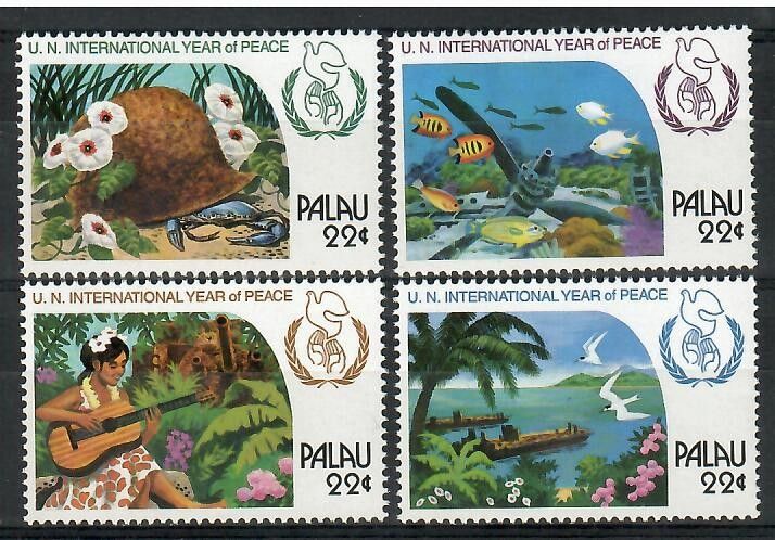 Znaczek Palau 1986 Mi 154-157 Czyste **