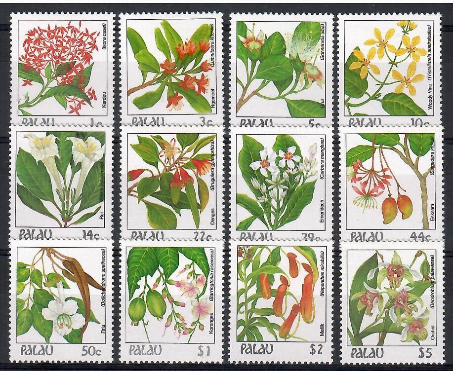 Znaczek Palau 1987 Mi 176-187 Czyste **