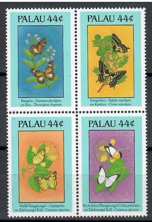Znaczek Palau 1988 Mi 221-224 Czyste **
